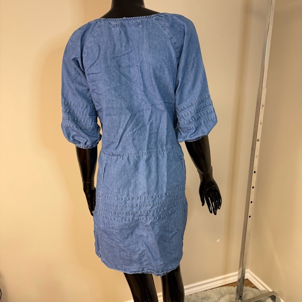 Standard Grace Chambray Babydoll Dress – Size Small | Farmer’s Market Dress - Picture 2 of 4